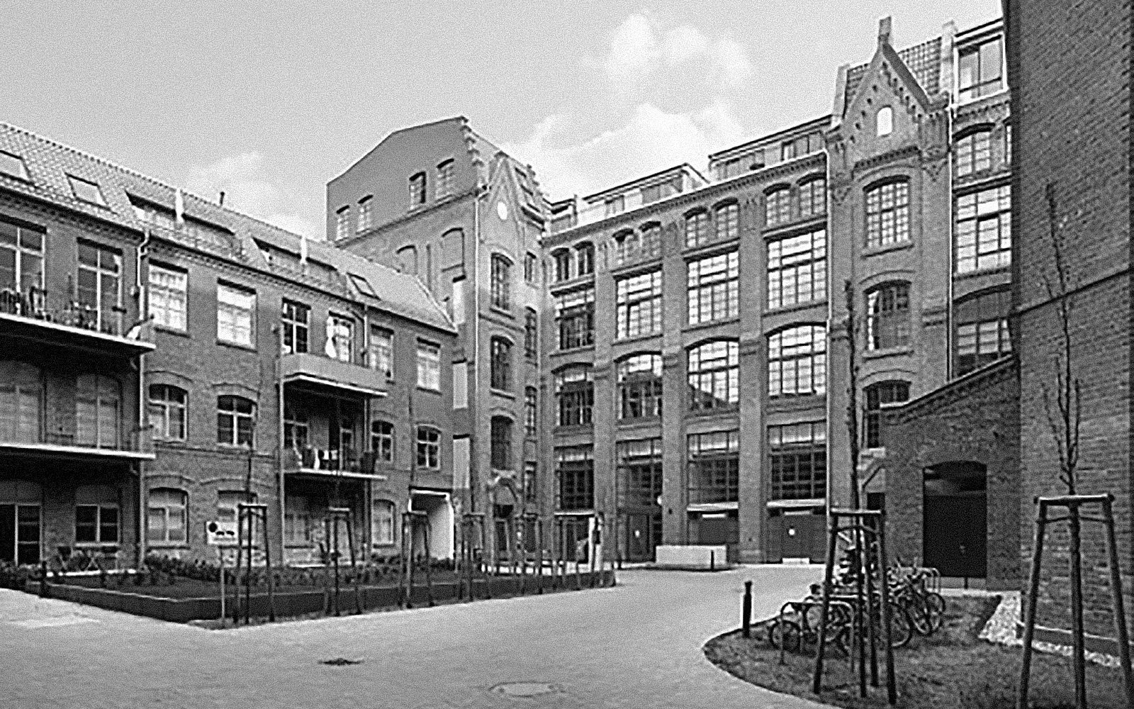 Innenhof der alten Otisfabrik in Berlin